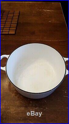 Le Creuset White Dutch Oven #22 FREE SHIPPING