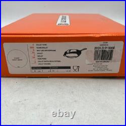 Le Creuset White Enameled Cast Iron Skillet 9 Inch With Box