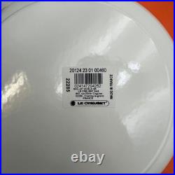 Le Creuset White Enameled Cast Iron Skillet 9 Inch With Box