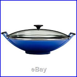 Le Creuset Wok 5 Qt-Cobalt (Blue)-Retails $400