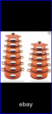 LeCreuset NEW5.5QtSignature Round Dutch Oven, French Grey. FreeShipping