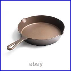 Lightweight Cast Iron Skillet 10.5 Pre-Seasoned Frying Pan Made in USA