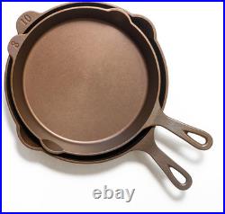 Lightweight Cast Iron Skillet, 10.5 Pre-Seasoned Frying Pan, Made in USA
