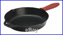 Lodge 12-Inch Pre-Seasoned Skillet Cast Iron Frying Pan Cooker & Silicone Handle
