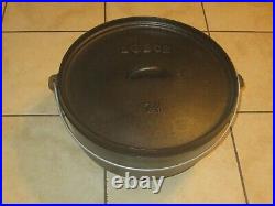 Lodge 14 Camping Dutch Oven Cast Iron Pot