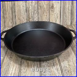 Lodge 17 Cast Iron Skillet with Handles Heavy-Duty Cooking Essential Outdoor