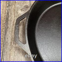 Lodge 17 Cast Iron Skillet with Handles Heavy-Duty Cooking Essential Outdoor