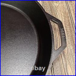 Lodge 17 Cast Iron Skillet with Handles Heavy-Duty Cooking Essential Outdoor