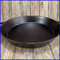 Lodge 17 Cast Iron Skillet with Handles Heavy-Duty Cooking Essential Outdoor