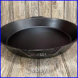 Lodge 17 Cast Iron Skillet with Handles Heavy-Duty Cooking Essential Outdoor