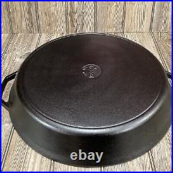 Lodge 17 Cast Iron Skillet with Handles Heavy-Duty Cooking Essential Outdoor