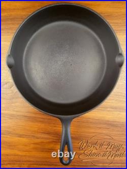 Lodge #7 Vintage Restored Cast Iron Skillet 3-Notch Logo