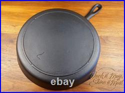 Lodge #7 Vintage Restored Cast Iron Skillet 3-Notch Logo