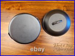 Lodge #8 Vintage Restored Cast Iron Dutch Oven 1930s (5 Quart)