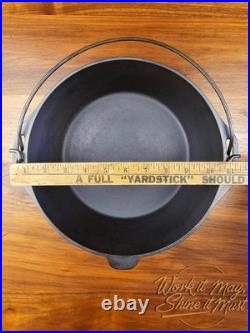Lodge #8 Vintage Restored Cast Iron Dutch Oven 1930s (5 Quart)