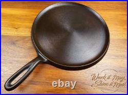 Lodge #9 Vintage Restored Cast Iron Griddle MBO