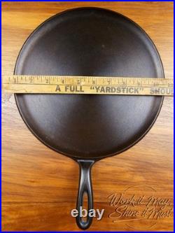 Lodge #9 Vintage Restored Cast Iron Griddle MBO