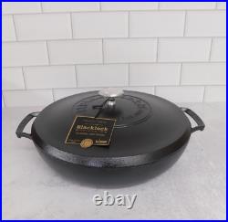 Lodge Blacklock Triple Seasoned Cast Iron Braiser with Lid, 4 Quart New