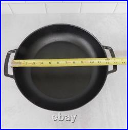 Lodge Blacklock Triple Seasoned Cast Iron Braiser with Lid, 4 Quart New