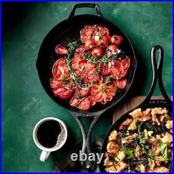 Lodge Blacklock Triple Seasoned Cast Iron Skillet Set of 2 Frying Pans