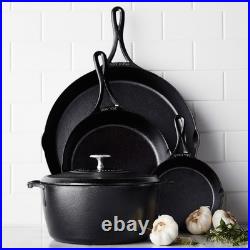 Lodge Blacklock Triple Seasoned Cast Iron Skillet Set of 2 Frying Pans