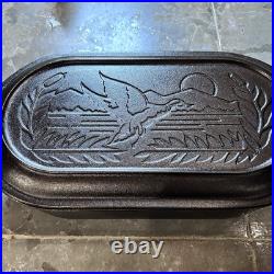 Lodge Cast Iron Deep Fish Fryer Duck Edition 4 Deep 3060 Patent 219833