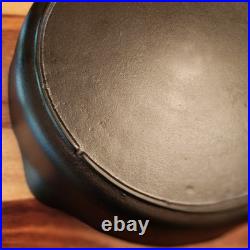 Lodge Cast Iron Skillet #10, 3-Notch, Heat Ring, MM 0 & D, 11-7/8 Dia