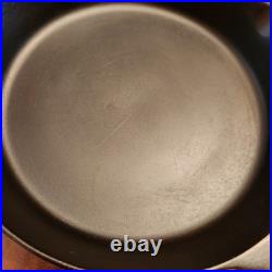 Lodge Cast Iron Skillet #10, 3-Notch, Heat Ring, MM 0 & D, 11-7/8 Dia