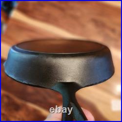 Lodge Cast Iron Skillet #10, 3-Notch, Heat Ring, MM 0 & D, 11-7/8 Dia