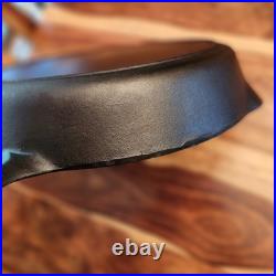 Lodge Cast Iron Skillet #10, 3-Notch, Heat Ring, MM 0 & D, 11-7/8 Dia