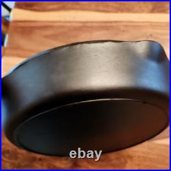Lodge Cast Iron Skillet #10, 3-Notch, Heat Ring, MM 0 & D, 11-7/8 Dia
