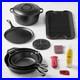 Lodge Classic Seasoned Cast Iron 8-Piece Cookware Set With Care Kit
