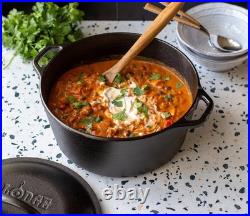 Lodge Cookware Set Black Cast Iron Round Pre-Seasoned Easy-Grip Handles 5-Piece