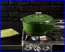 Lodge EC6D53 Enameled Cast Iron Dutch Oven 6-Quart Emerald Green 6 qt