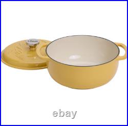 Lodge Enameled Cast Iron Dutch Oven with Tulip Lid 4.5 qt