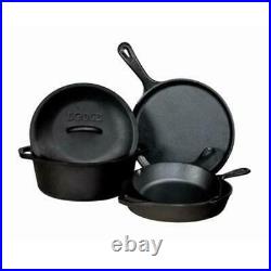 Lodge Manufacturing 233972 10.5 in. 5 qt. Seasoned Cast Iron Set 5 Piece