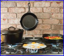 Lodge Pre-Seasoned Cast Iron 5 Piece Set, Black
