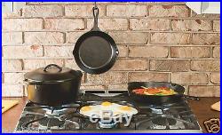 Lodge Pre-Seasoned Round Griddle 10.5-In Cast Iron Frying Pan Pancake Breakfast