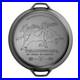 Lodge Pre-Seasoned Yellowstone Stamped Cast Iron Cookware Signature Teardrop