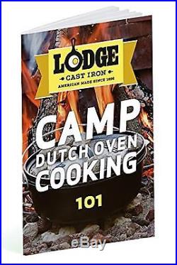 Lodge Seasoned Cast Iron Deep Camp Dutch Oven 12 Inch / 8 Quart 8 qt