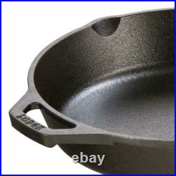 Lodge Skillet Set Pre-Seasoned Cast Iron 3 Pcs Pan Set 8, 10.25 & 12, Black