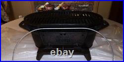 Lodge Sportsman's Cast Iron Grill Portable Made in USA Discontinued Excellent