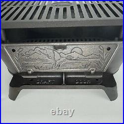 Lodge Wildlife Series Cast Iron Sportsman Grill Restored RARE Retired Piece