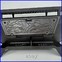 Lodge Wildlife Series Cast Iron Sportsman Grill Restored RARE Retired Piece