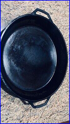 Lodge cast iron skillet 17 17SK Vintage antique rare