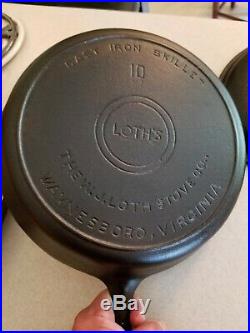Loth's Stove Company #10 Skillet With Lid