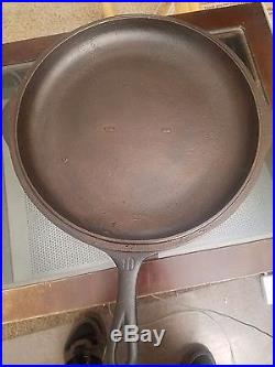 Loths (Loth's) cast iron skillet and lid #10 HTF lid