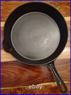 MARIETTA PA Cast Iron Skillet No. 9, Heat Ring, Fully Restored, Gate Mark