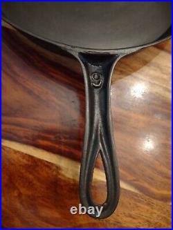 MARIETTA PA Cast Iron Skillet No. 9, Heat Ring, Fully Restored, Gate Mark