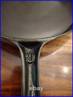 MARIETTA PA Cast Iron Skillet No. 9, Heat Ring, Fully Restored, Gate Mark